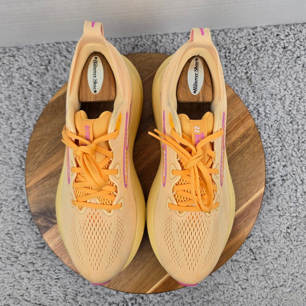 Brooks Womens 10B Glycerin 22 Sherbert Apricot Pink Athletic Daily Running Shoe - Picture 5 of 13